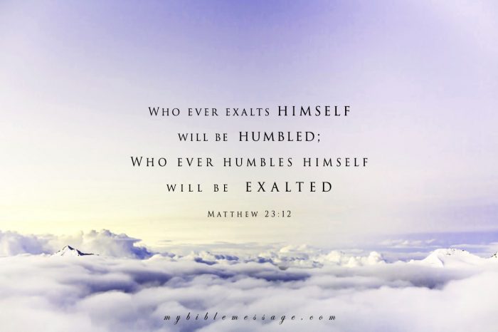 Humble and Get Exalted